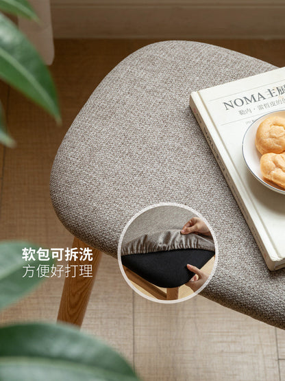 实木凳子橡木软包凳简约可拆洗梳妆凳化妆凳餐凳方凳