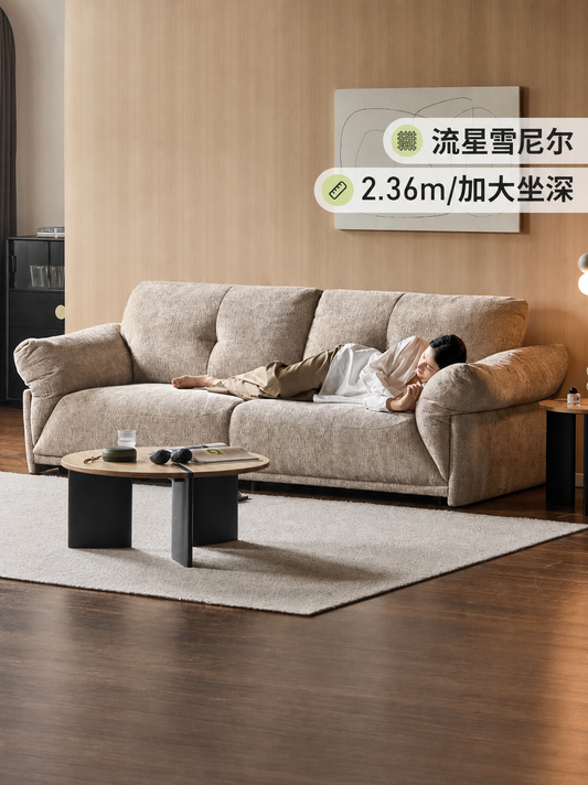 布艺沙发客厅现代简约三人位小户型雪尼尔沙发