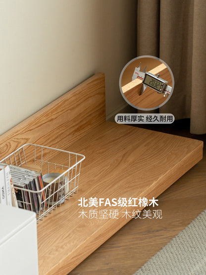 实木电视柜现代简约客厅落地可伸缩地台白色地柜矮柜