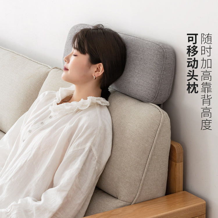 布艺沙发头枕北欧风沙发高回弹简约休闲拆洗办公室长条枕