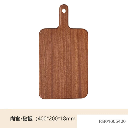 乌檀木砧板可立可挂双面整木菜板简约厨房切水果案板
