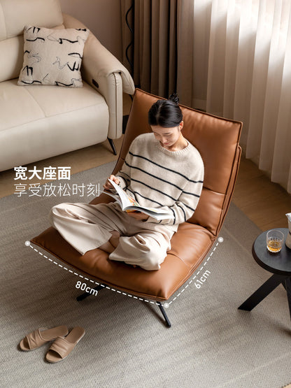 布艺沙发椅意式轻奢旋转单人椅阳台懒人沙发客厅休闲椅
