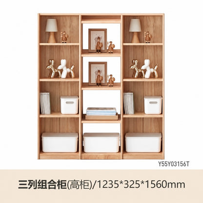 纯实木书架简约卧室收纳置物架小户型欧洲榉木儿童储物架
