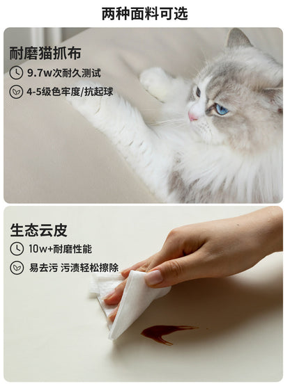 实木床现代简约软靠床卧室双人床小户型樱桃木复古软包床