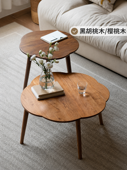 黑胡桃木茶几现代简约小户型客厅沙发边几樱桃木茶桌