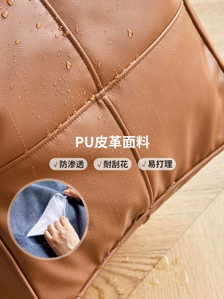 懒人坐墩沙发凳脚凳小凳子换鞋凳客厅阳台皮艺休闲凳