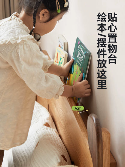 实木儿童床简约卡通床男孩女孩小床单人床小户型青少年床