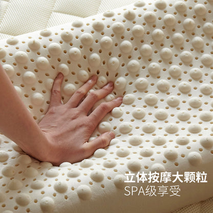 泰国天然乳胶枕护颈椎专用睡眠枕抑菌按摩枕卧室睡觉枕头