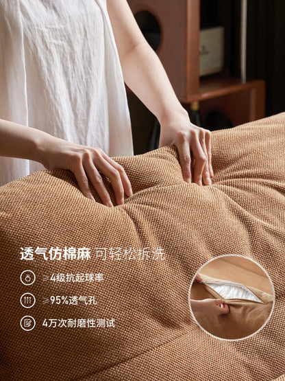 布艺沙发床客厅多功能坐卧两用沙发书房小户型双人伸缩床