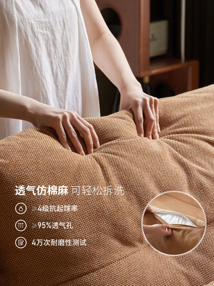 布艺沙发床客厅多功能坐卧两用沙发书房小户型双人伸缩床