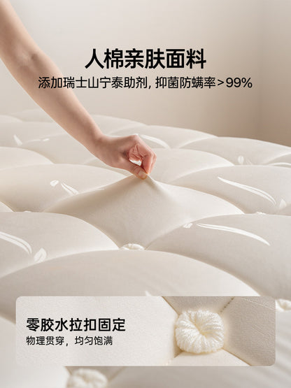 0胶水床垫3d透气厚垫双层独立袋弹簧护脊垫云立方防螨垫