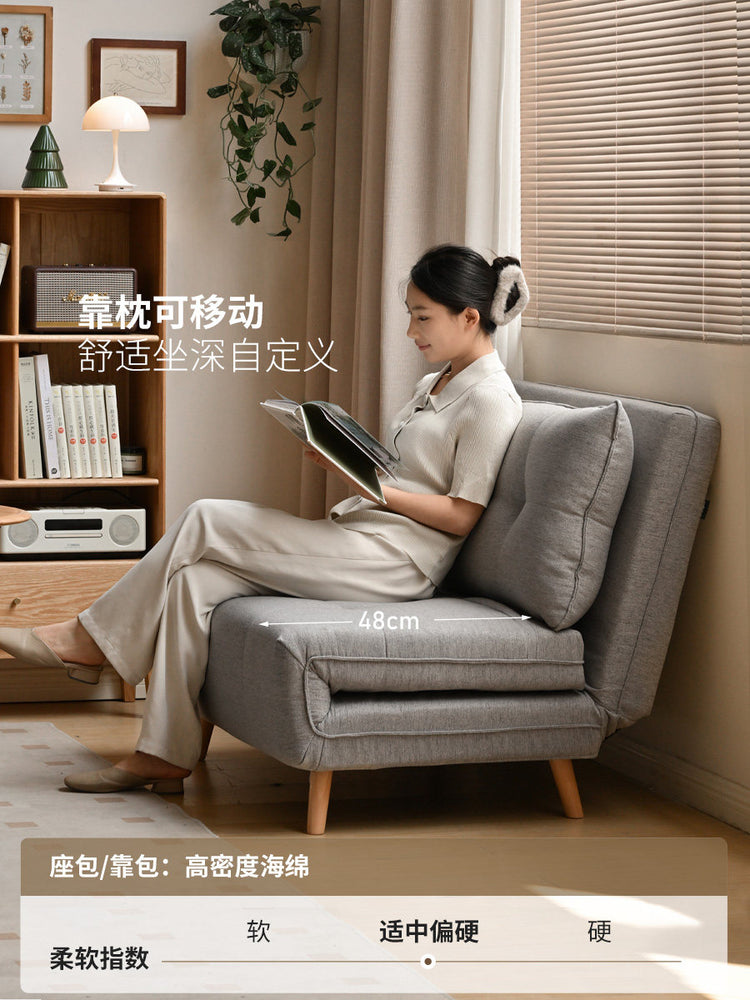 布艺沙发床客厅小户型多功能折叠两用沙发单人沙发床家具