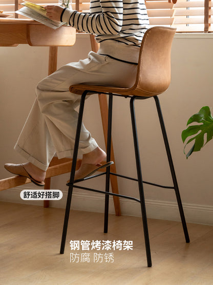 铁艺吧椅北欧靠背高脚凳简约现代酒吧吧台椅餐椅椅子