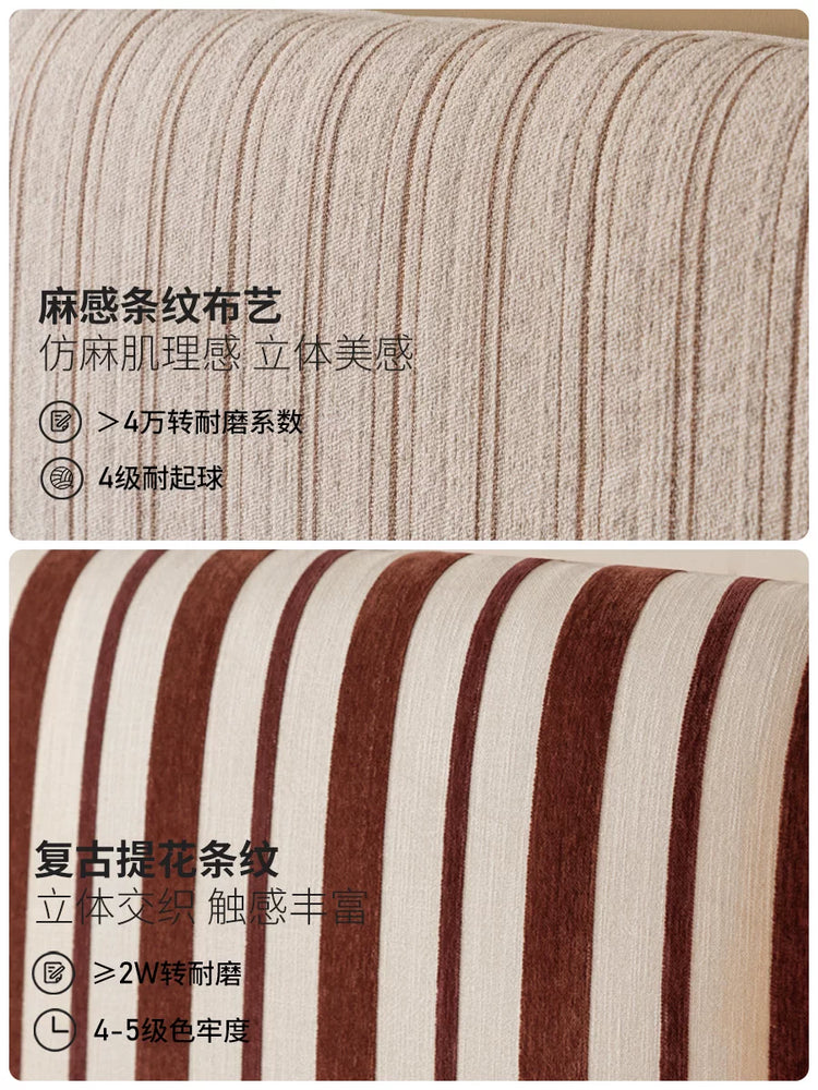 实木床卧室中古双人床可拆洗布艺软靠床樱桃木大床
