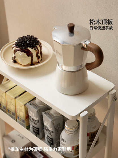 可折叠夹缝小推车厨房收纳置物架客厅多层移动储物架