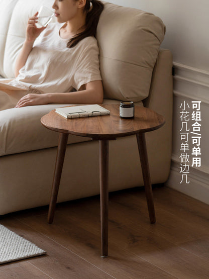 黑胡桃木茶几现代简约小户型客厅沙发边几樱桃木茶桌