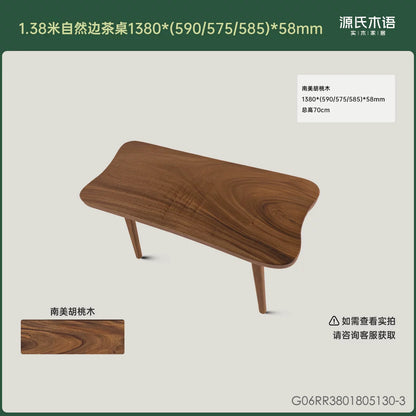 全实木茶桌客厅自然边茶台原木整板茶水桌茶几洽谈桌
