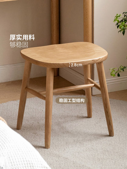 实木温莎凳卧室化妆凳凳子梳妆凳矮凳方凳餐凳木凳
