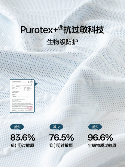 0胶水床垫美满抗敏防螨透气垫竹炭绵垫独立弹簧厚垫