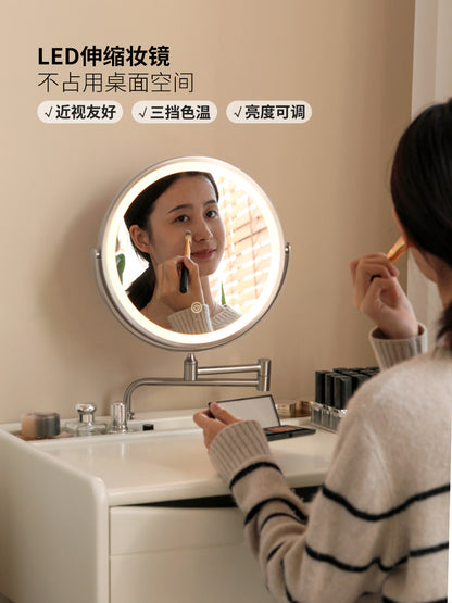 实木梳妆台小户型白色化妆桌奶油风卧室桌子简约化妆台
