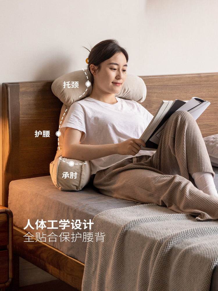床头靠垫软包护腰靠枕可拆洗沙发抱枕床上玩手机看书枕头