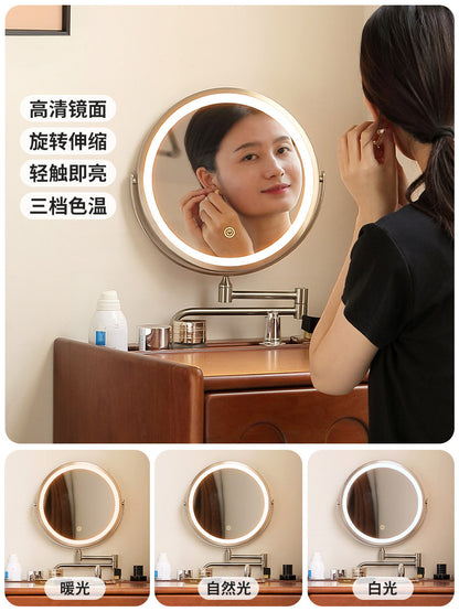 实木化妆桌卧室包豪斯小户型梳妆台经典中古化妆台