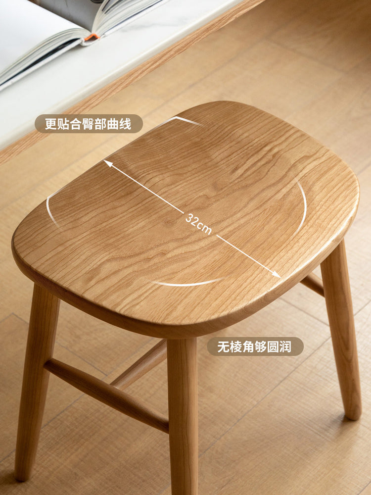 实木温莎凳卧室化妆凳凳子梳妆凳矮凳方凳餐凳木凳