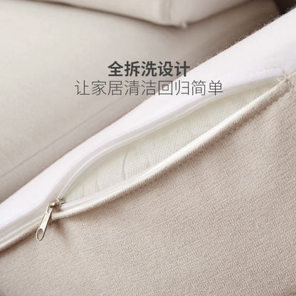 实木黑胡桃木新中式大户型布艺沙发简约客厅转角沙发