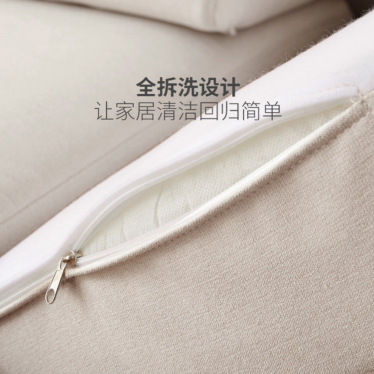 实木黑胡桃木新中式大户型布艺沙发简约客厅转角沙发