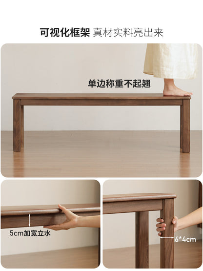 实木长条凳北欧橡木长凳餐厅凳子现代简约卧室床尾凳