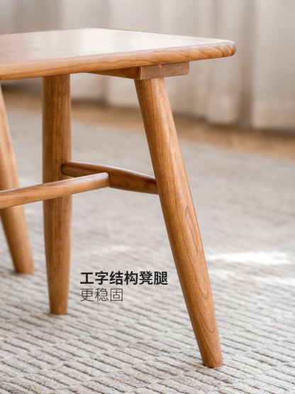 实木长条凳樱桃木长凳现代简约凳子卧室床尾凳餐桌长板凳