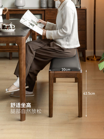 软包长条凳北欧橡木长凳餐厅休闲凳凳子床尾凳换鞋凳