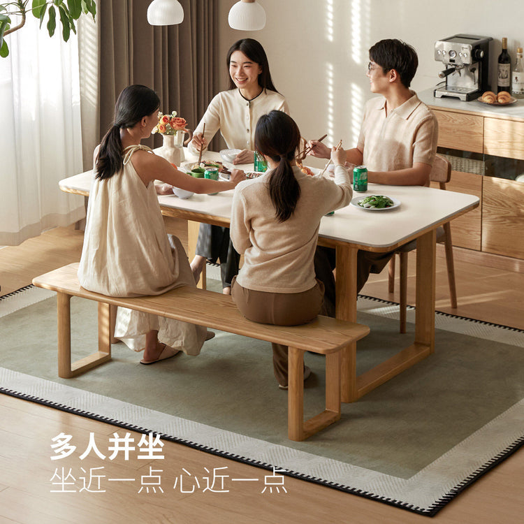 实木长条凳餐厅现代简约原木长凳橡木换鞋凳板凳凳子