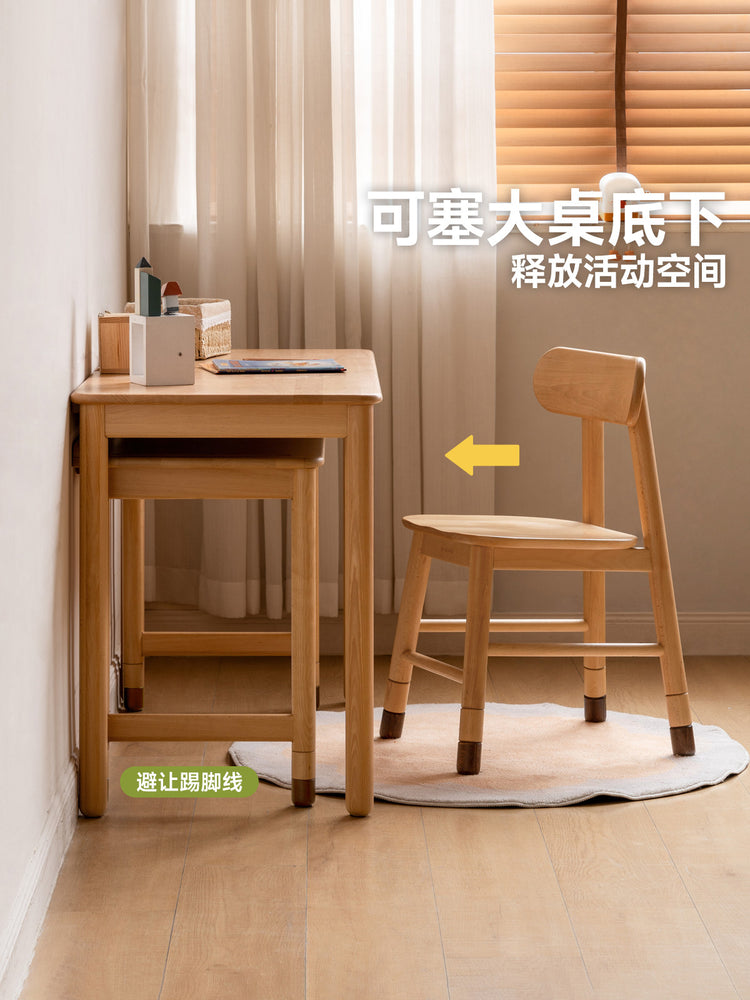 实木儿童学习桌简约课桌子母组合桌小学生书桌写字桌