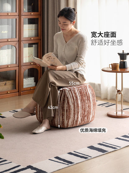 布艺坐墩现代简约客厅沙发凳脚凳玄关换鞋凳榻榻米脚踏
