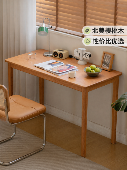 实木书桌中古樱桃木书房办公桌电脑桌小户型梳妆台