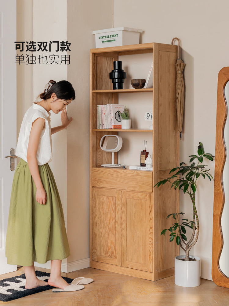 实木玄关柜鞋柜一体客厅入户屏风隔断简约现代置物柜