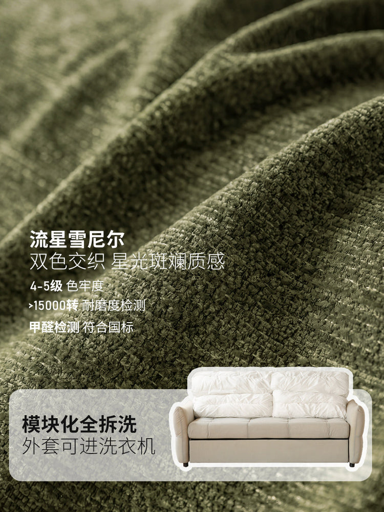 布艺沙发床客厅折叠两用沙发书房小户型可拆洗伸缩床