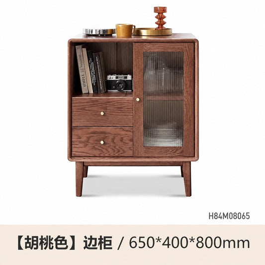 实木电视柜边柜北欧简约储物柜客厅茶水柜橡木餐边柜