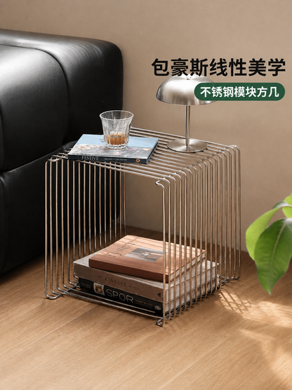 不锈钢边几包豪斯模块组合方几客厅小茶几小户型沙发边桌