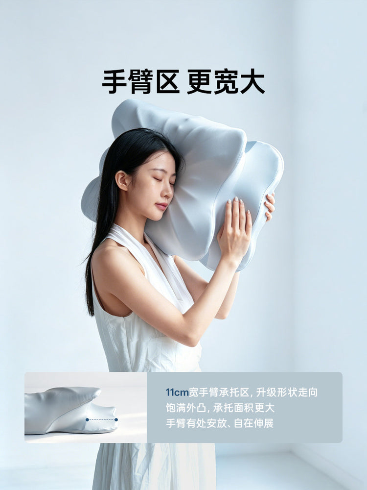 深睡记忆枕助睡眠侧睡枕头人体工学枕护颈枕织梦蝴蝶枕