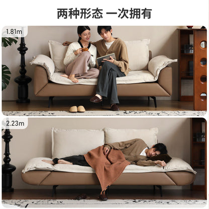 布艺沙发现代简约小户型科技布客厅旋转直排沙发