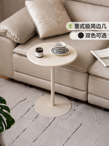 金属圆几意式极简迷你小圆桌客厅沙发边几卧室床头小桌子