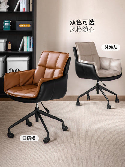 电脑椅书房现代简约升降椅办公椅软包化妆椅旋转椅子