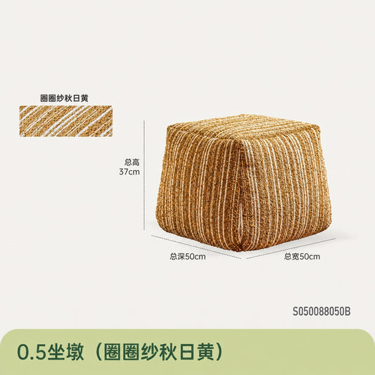 布艺坐墩客厅复古沙发凳脚凳小户型换鞋凳阳台休闲凳