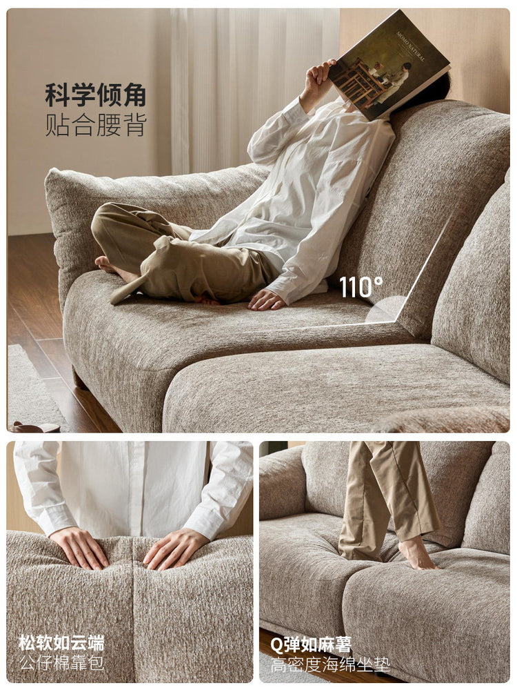 布艺沙发客厅现代简约三人位小户型雪尼尔沙发