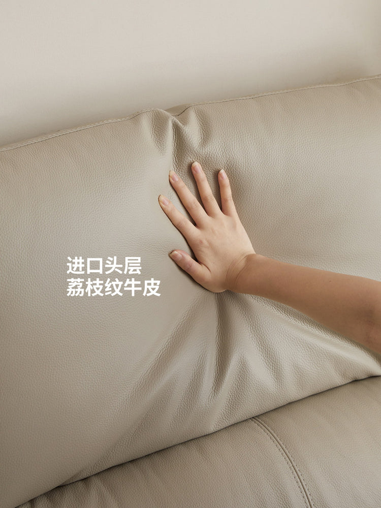 零靠墙真皮沙发客厅多功能双人位小户型伸缩电动沙发