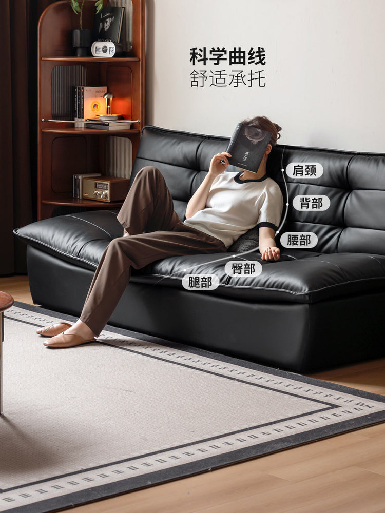 布艺沙发床客厅现代简约坐卧两用沙发小户型黑色折叠床