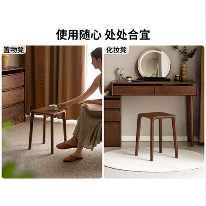 实木方凳叠凳新中式黑胡桃木板凳叠放凳餐厅简约凳子