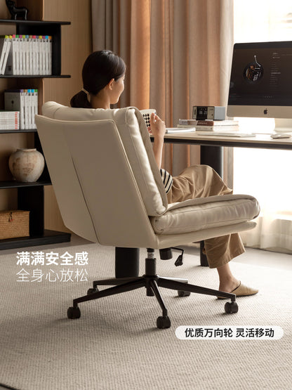软包椅子书房办公椅旋转升降椅舒适电脑椅休闲沙发椅